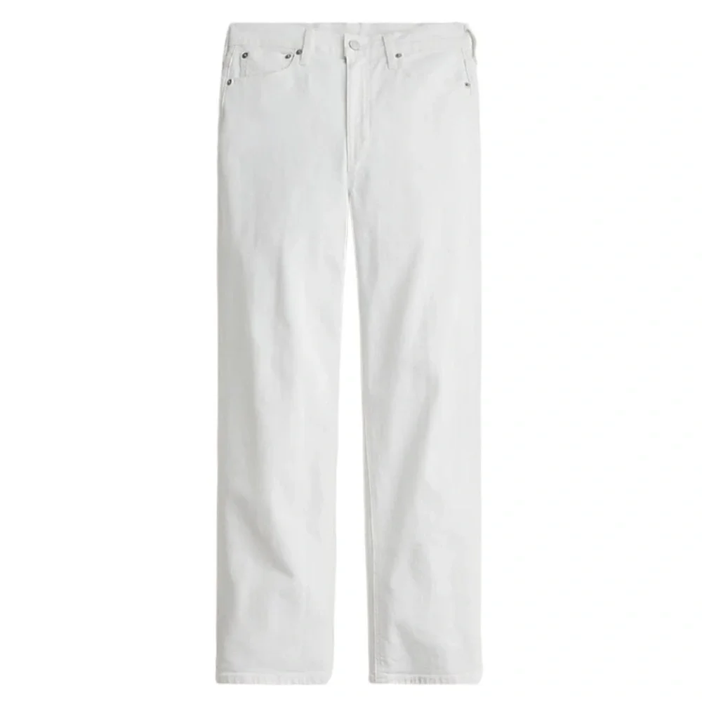 J.Crew 90's Classic Straight Leg Jean in White Wash